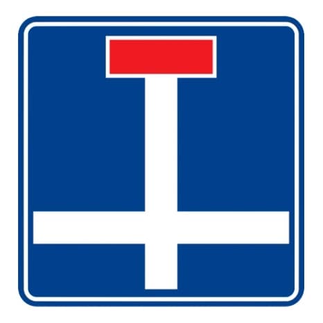 Girişi olmayan yol kavşağı 3 — Bilgi İşaretleri