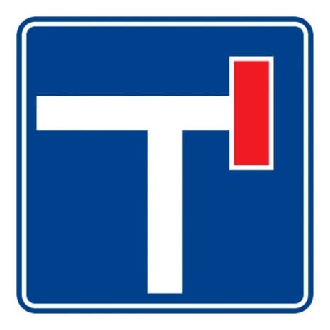 Girişi olmayan yol kavşağı 4 — Bilgi İşaretleri