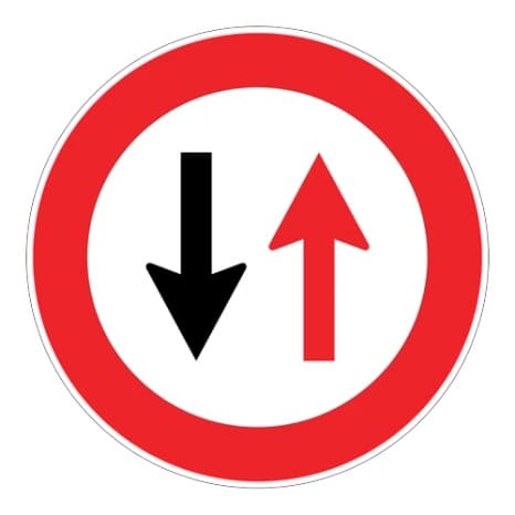 Karşıdan Gelene Yol Ver — Trafik Tanzim İşaretleri
