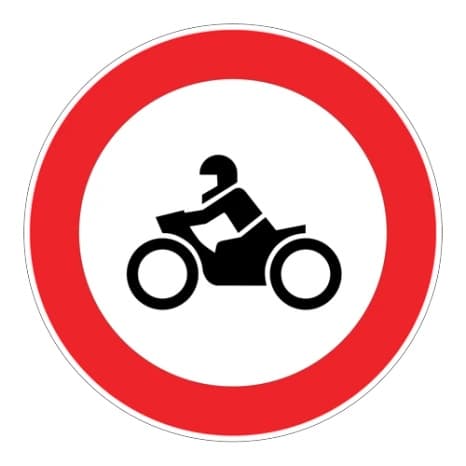 Motosiklet Giremez — Trafik Tanzim İşaretleri