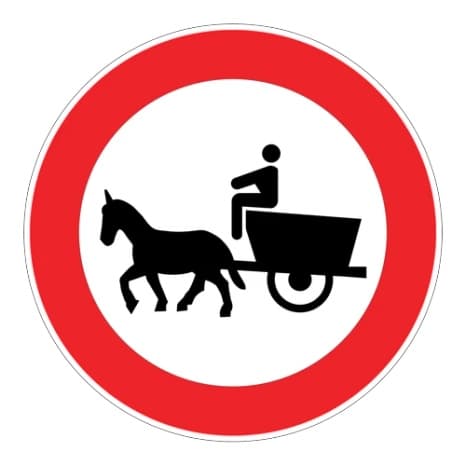 At Arabası Giremez — Trafik Tanzim İşaretleri
