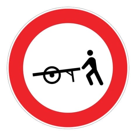 El Arabası Giremez — Trafik Tanzim İşaretleri